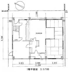 解体前の図面です